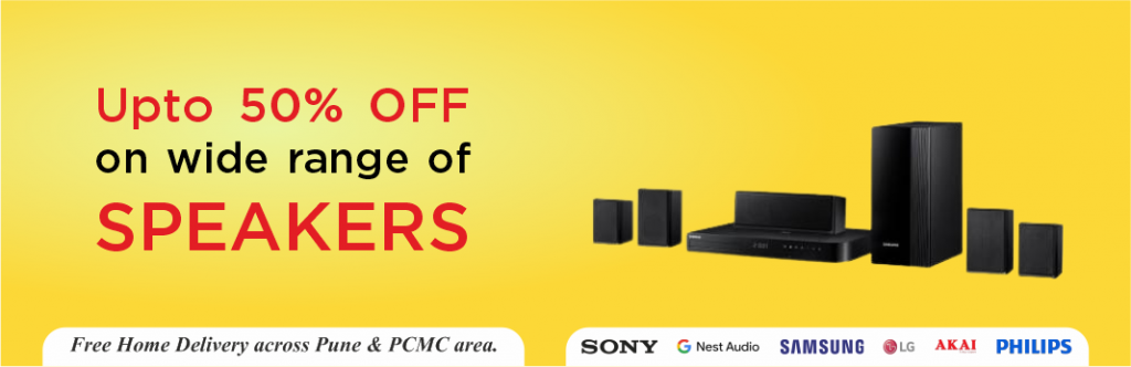 Upto 50% OFF on Wide range of Speakers