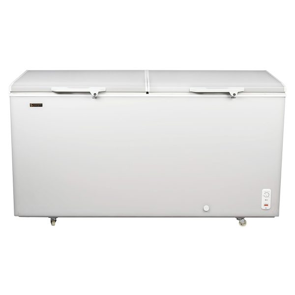 Elanpro 520 Litre Double Door Hard Top Combo Cooler with 5 Star Rating Energy Efficiency, White, EF555G