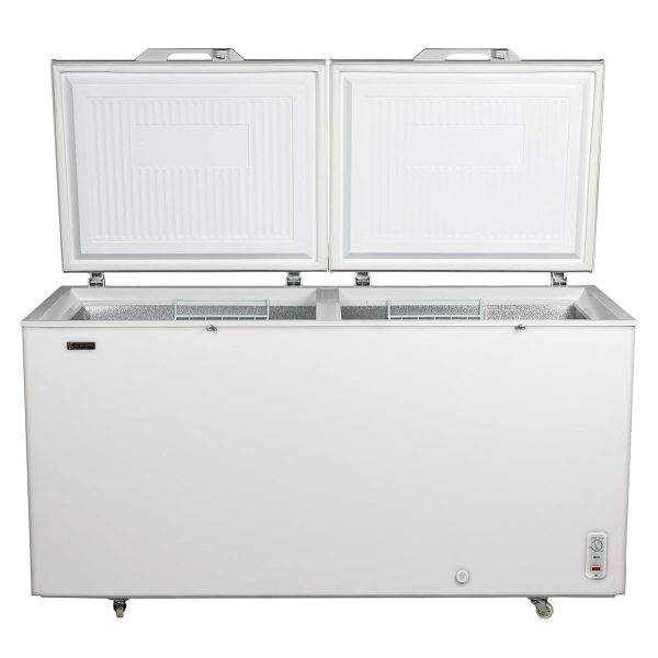 Elanpro 520 Litre Double Door Hard Top Combo Cooler with 5 Star Rating Energy Efficiency, White, EF555G