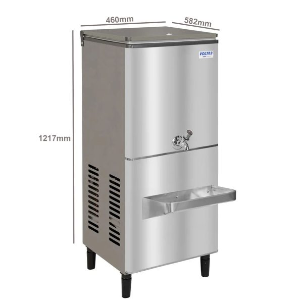 Voltas 15/40 FSS, 40 Litre Water Cooler with 15 Litre Cooling Capacity with Fully Stainless, Silver