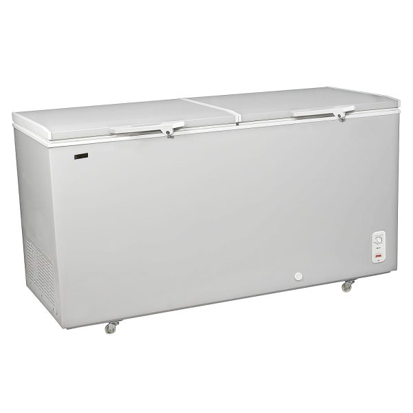 Elanpro 520 Litre Double Door Hard Top Combo Cooler with 5 Star Rating Energy Efficiency, White, EF555G
