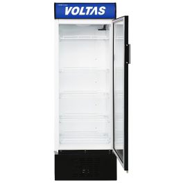 Voltas 450 Litre Single Door Visi Cooler with Tempered Glass, Black, VC450