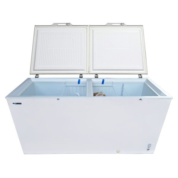 Elanpro 520 Litre Double Door Hard Top Combo Cooler with 5 Star Rating Energy Efficiency, White, EF555G