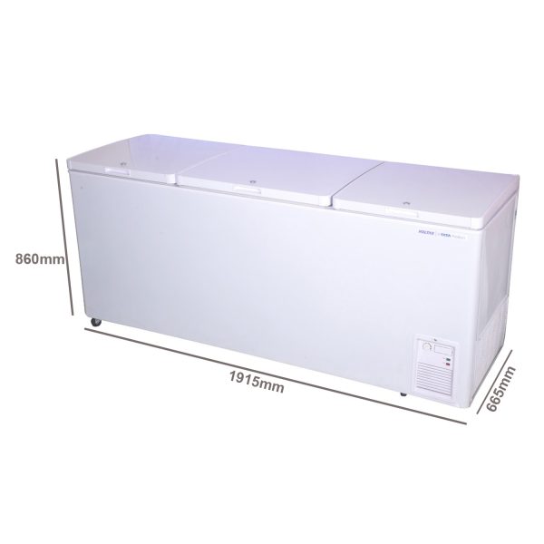 Voltas 600 Litre Three Door Hard Top Deep Freezer with 4 Star, White, CF600TA4