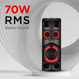 boAt 70Watts Party Speaker with 7 Hours of Battery Backup, Black, Partypal 208