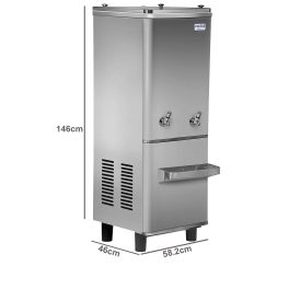 Voltas 40/80 FSS, 80 Litre Water Cooler with 40 Litre Cooling Capcacity with Fully Stainless Steel Body, Silver