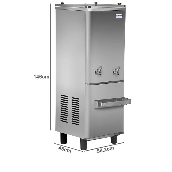 Voltas 40/80 FSS, 80 Litre Water Cooler with 40 Litre Cooling Capcacity with Fully Stainless Steel Body, Silver