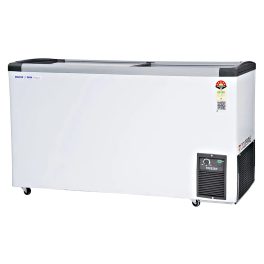 Voltas 326 Litre Glass Top Deep Freezer with 5 Star Rating and Inbuilt LED Lights, White, GT440GA5