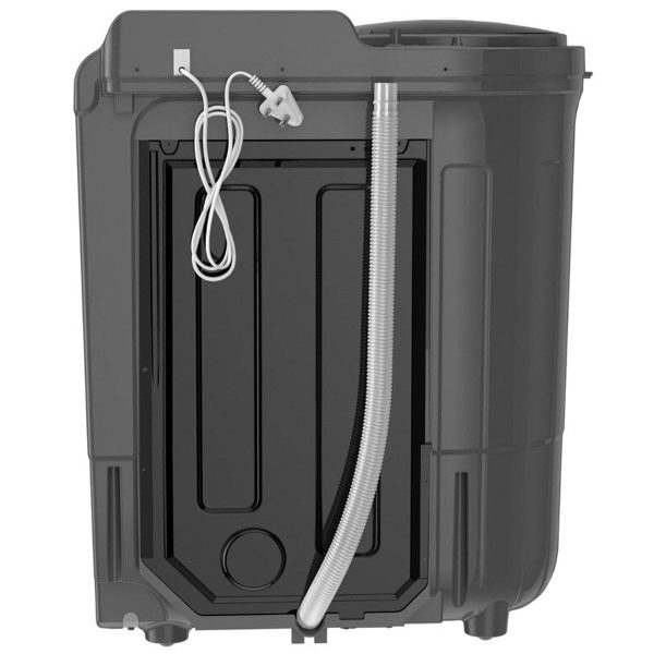 Whirlpool Ace Super Soak 7, 7.5 KG Semi Automatic Machine with In built Scrubber and Rust and Corrosion Free Body, Grey Dazzle