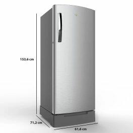 Whirlpool 215 Impro Roy 3S, 192 Litre 3 Star Single Door Refrigerator with Base Drawer, Stabilizer Free Operation and Upto 7 Days Garden Freshness, Cool Illusia