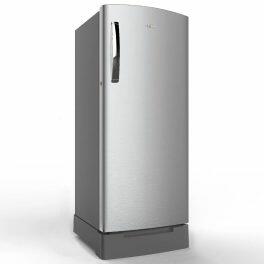 Whirlpool 260 Impro Roy Inv, 236 Litre 3 Star Single Door Refrigerator with Inverter Compressor, Base Drawer, 4-in-1 Cooling Modes and 1 Hour Icing Technology, Alpha Steel