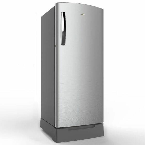 Whirlpool 260 Impro Roy Inv, 236 Litre 3 Star Single Door Refrigerator with Inverter Compressor, Base Drawer, 4-in-1 Cooling Modes and 1 Hour Icing Technology, Alpha Steel
