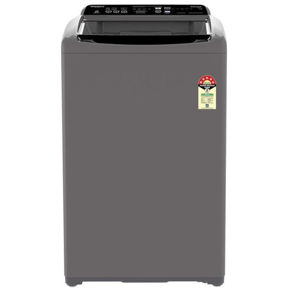 Whirlpool Whitemagic Elite Plus, 7.5 KG Fully Automatic Top Load Machine with Hard Water Wash, Zero Pressure Fill and 5 Star Rating, Grey