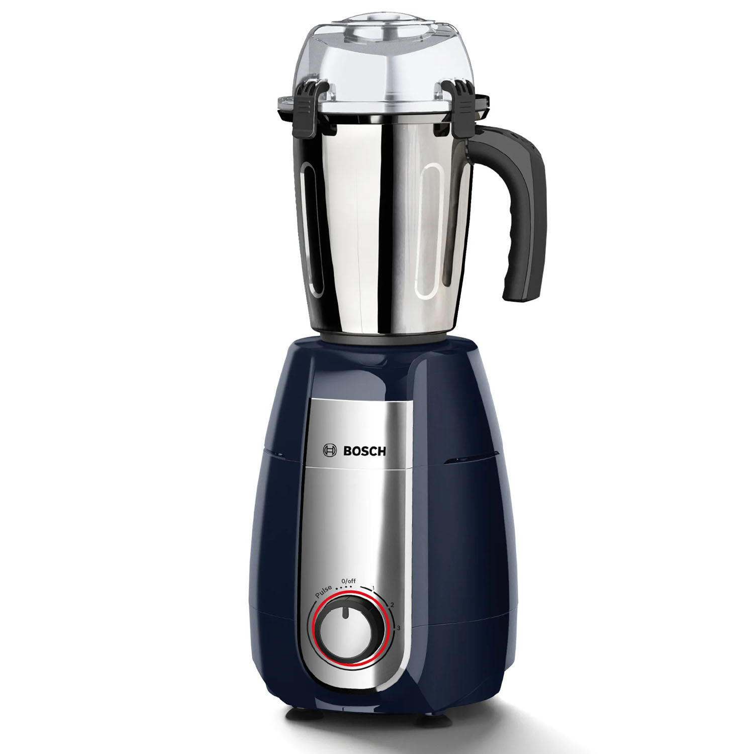Bosch MGM8842DIN, 1000 Watt 4 Jar Mixer Grinder with Stone Pounding Technology, Dark Blue