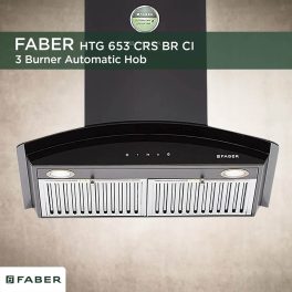 Faber 60 CM Chimney (HOOD FEEL 3D T2S2 BK TC LTW 60, Black)