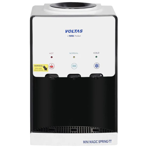 Voltas Table Top Water Dispenser with Normal, Cold and Hot Tap, White
