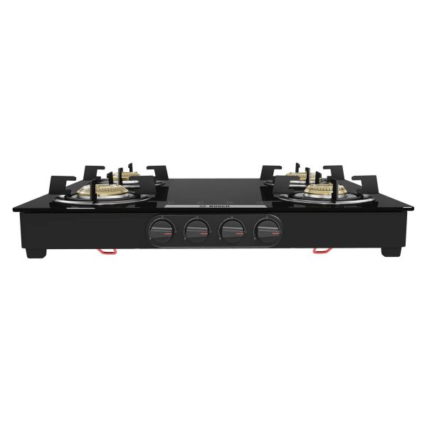 Bosch PNP0E6W10I, 4 Burner 60CM Cooktop with Lifetime Warranty on Glass, XXL Cooking Space and Cleaning Stand, Black