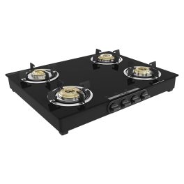 Bosch PNP0E6V10I, 4 Burner 60CM Cooktop with 2 Year Warranty, XXL Cooking Space and Cleaning Stand, Black