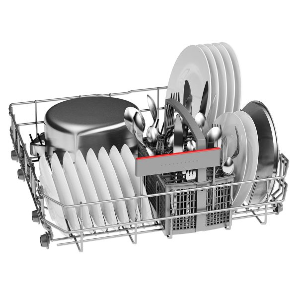 Bosch SMS6ITI, 13 Place IOT Enabled Freestanding Dishwasher with 3 Stage Rackmatic Design, Silver