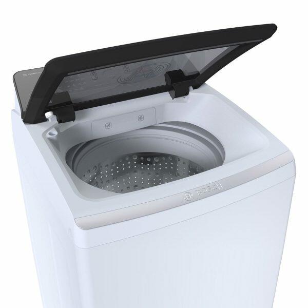 Bosch WOE751WOIN, 7.5 KG Fully Automatic Top Load Machine with Reload Function, White