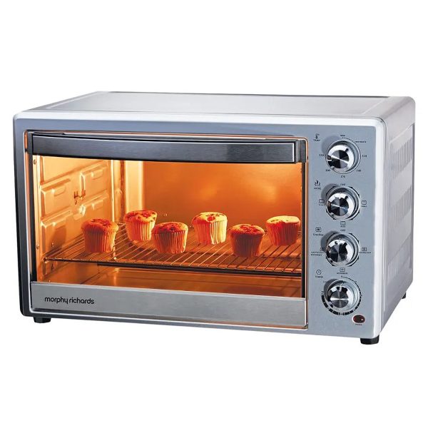 Morphy Richards 54Litre OTG with 2000 Watts Motor ,Stainless Steel Body 0-90 Minutes bypass Timer, Silver, OTG54 RC-SS