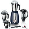 Bosch MGM6642DIN, 750 Watts 4 Jar Mixer Grinder with Stone Pounding Technology, Dark Blue