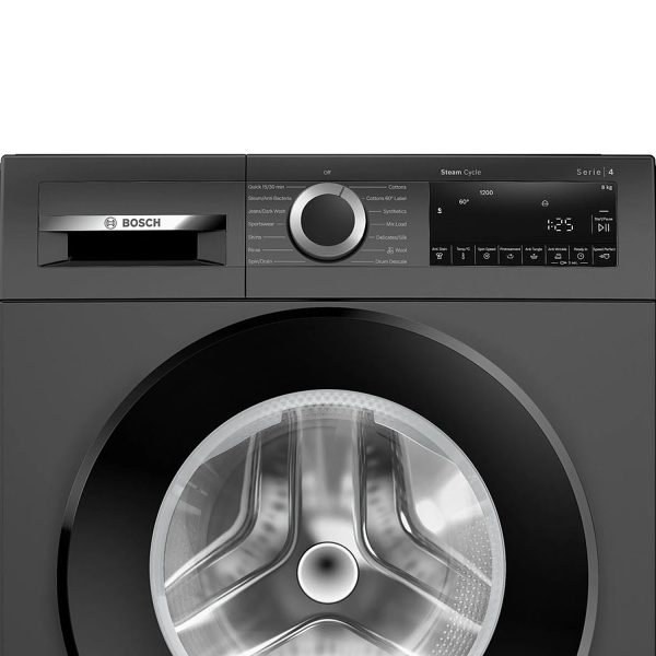 Bosch 8 KG 1200 RPM Fully Automatic Front Load Machine with Stain Wash Selection with 8 Programes, Dark Lake, WGA1320TIN