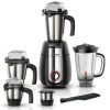 Bosch MGM8856BIN, 1000 watts 5 Jar Mixer Grinder with blunt Pounding Blade with 60 Minutes Motor Rating, Black