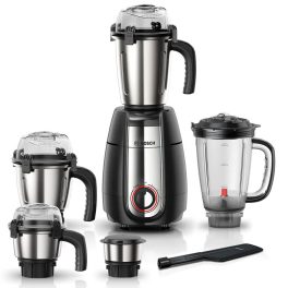 Bosch MGM8856BIN, 1000 watts 5 Jar Mixer Grinder with blunt Pounding Blade with 60 Minutes Motor Rating, Black