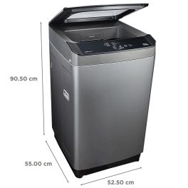 Voltas Beko WTL70UPGC, 7 KG Fully Automatic Top Load Machine with IPX4 Control Panel and Monsoon Dry, Grey
