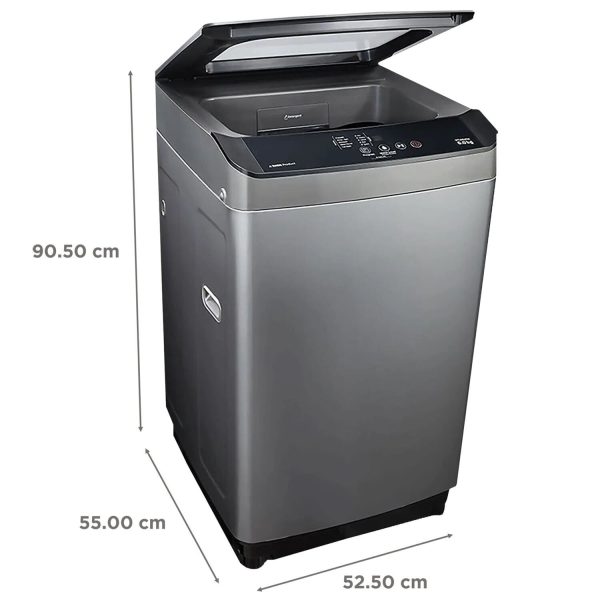 Voltas Beko WTL70UPGC, 7 KG Fully Automatic Top Load Machine with IPX4 Control Panel and Monsoon Dry, Grey