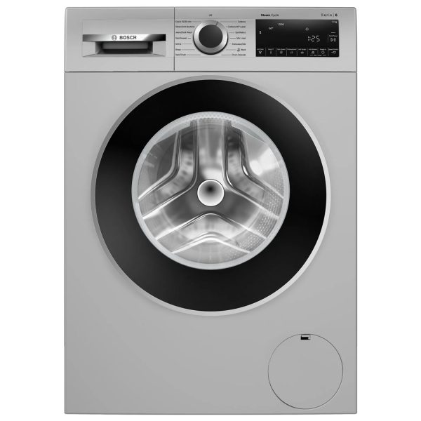 Bosch WGA1420SIN, 9 KG 1200 RPM Fully Automatic Front Load 5 Star Rated Machine with Stain Wash Selection with 8 Programes, Shiny Steel