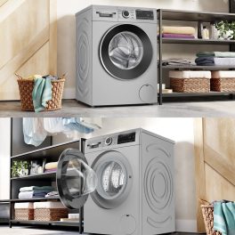 Bosch WGA1420SIN, 9 KG 1200 RPM Fully Automatic Front Load 5 Star Rated Machine with Stain Wash Selection with 8 Programes, Shiny Steel