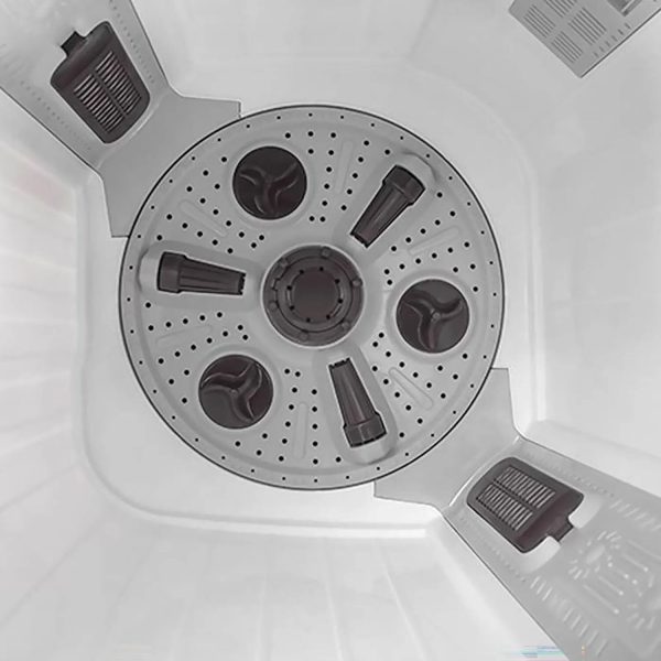 Voltas Beko WTT70DLIM, 7 KG Semi Automatic Machine with 3 Wash Programes and Two Way Waterfall, Burgandy