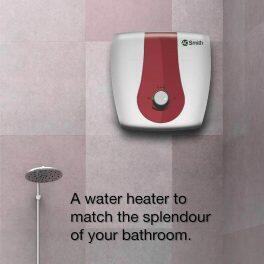 AO Smith Xpress, 6 Litre 5 Star Vertical Storage Geyser with Adjustable Thermostat Knob, White