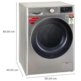 LG FHV1207ZWP, 7 KG 1200 RPM Front Load with AI 6 Motion Direct Drive and Steam, Silver