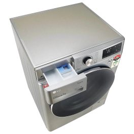 LG FHV1207ZWP, 7 KG 1200 RPM Front Load with AI 6 Motion Direct Drive and Steam, Silver