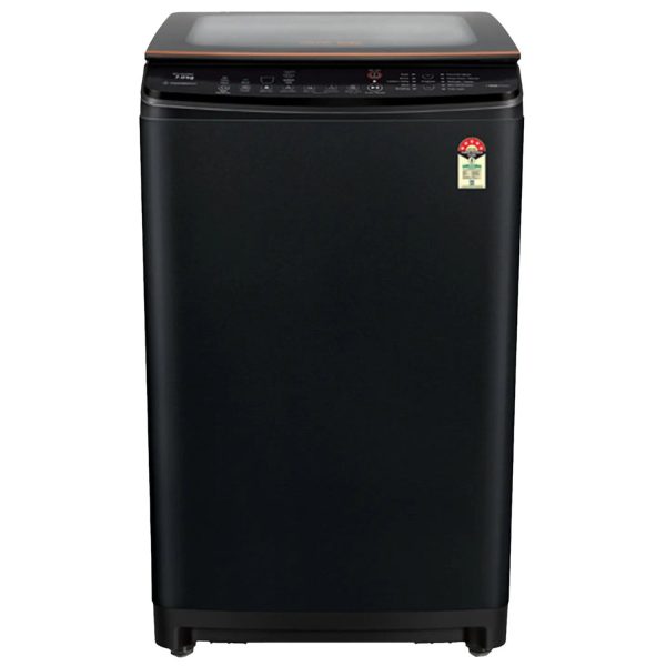 Voltas Beko WTL65VPBGX, 6.5 KG Fully Automatic Top Load Machine with Side Waterfall, Baffle Filter and Soft Close Lid, Black