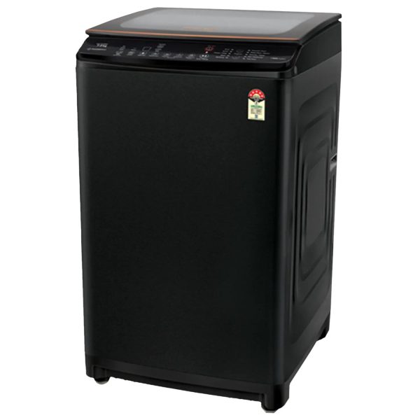 Voltas Beko WTL65VPBGX, 6.5 KG Fully Automatic Top Load Machine with Side Waterfall, Baffle Filter and Soft Close Lid, Black