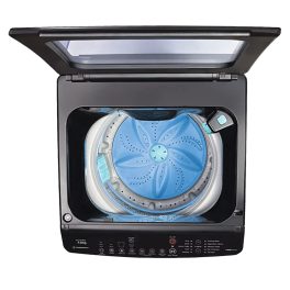Voltas Beko WTL65VPBGX, 6.5 KG Fully Automatic Top Load Machine with Side Waterfall, Baffle Filter and Soft Close Lid, Black