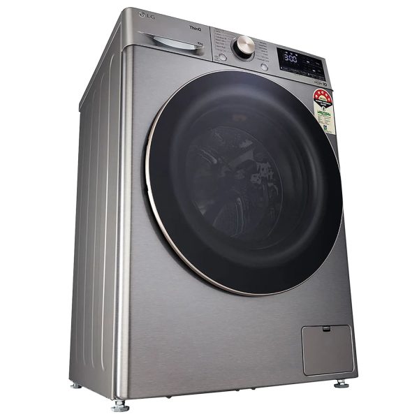 LG FHP1410Z7P, 10 KG 1400 RPM Fully Automatic Front Load Machine with Direct Drive Motor, Steam+ and LG ThinQ, Silver