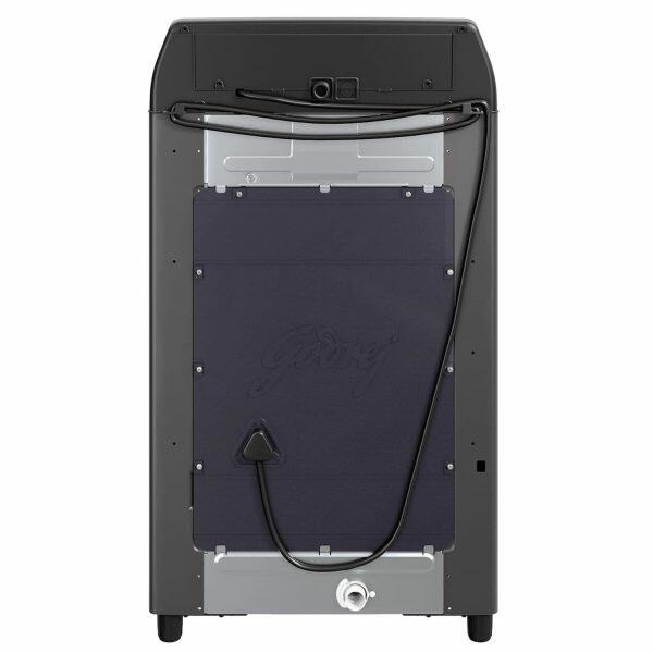 Godrej WT Eon 75, 7.5 KG Fully Automatic Top Load Machine with Zero Pressure Technology and 26 Wash Program, Black