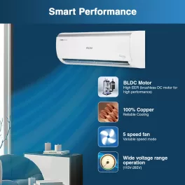 Voltas 185V Vectra Elite 1.5 Ton 5 Star Split Air Conditioner with 4-in-1 Convertible, White