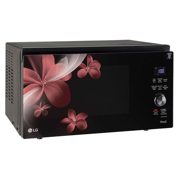 LG MJEN326PKW, 32 Litre Charcoal Convection Microwave with 360 Degree Motorised Rotisserie and Wi-Fi, Black