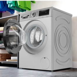 Bosch WGA1320SIN, 8 KG 1200 RPM Fully Automatic Front Load Machine with Stain Wash Selection with 8 Programes, Silver