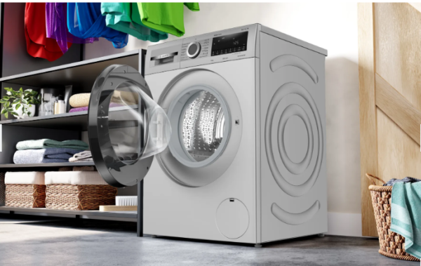 Bosch WGA1320SIN, 8 KG 1200 RPM Fully Automatic Front Load Machine with Stain Wash Selection with 8 Programes, Silver