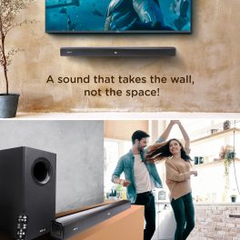Akai SB140, 2.1 Channel Soundbar with 140 Watts Wired Subwoofer for Extra Deep Bass, Black
