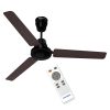 Crompton 48 Inch 5 Star BLDC Ceiling Fan with Remote, Double Ball Bearing and Anti Dust Design, Walnut Brown, ENERGION