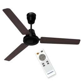 Crompton 48 Inch 5 Star BLDC Ceiling Fan with Remote, Double Ball Bearing and Anti Dust Design, Walnut Brown, ENERGION