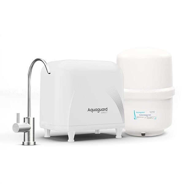 Eureka 8 Litre Storage Under the Counter Purifier with RO+UV+MTDS and Mobile Connectivity, White, Designo UTC